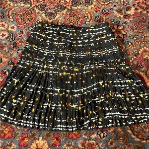 Pleated j crew skirt